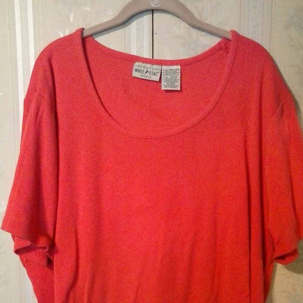 WHITE STAG WOMAN STRETCH PINK SHORT SLEEVE TOP